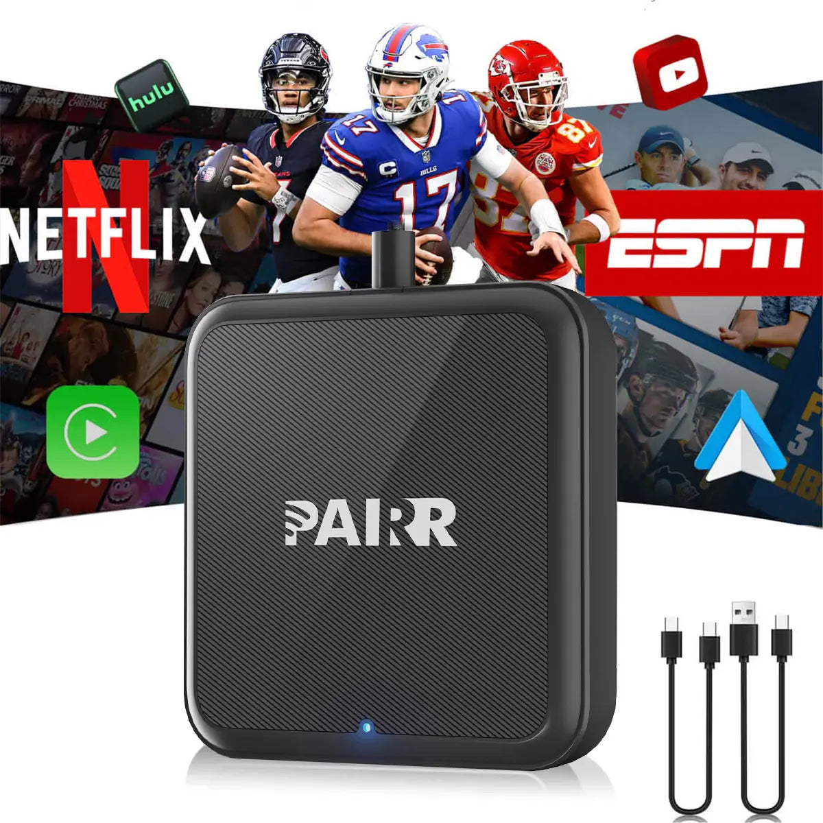 2026 新型アップグレード Pairr TV-HDMI マルチメディア ワイヤレス CarPlay/Android Auto アダプター