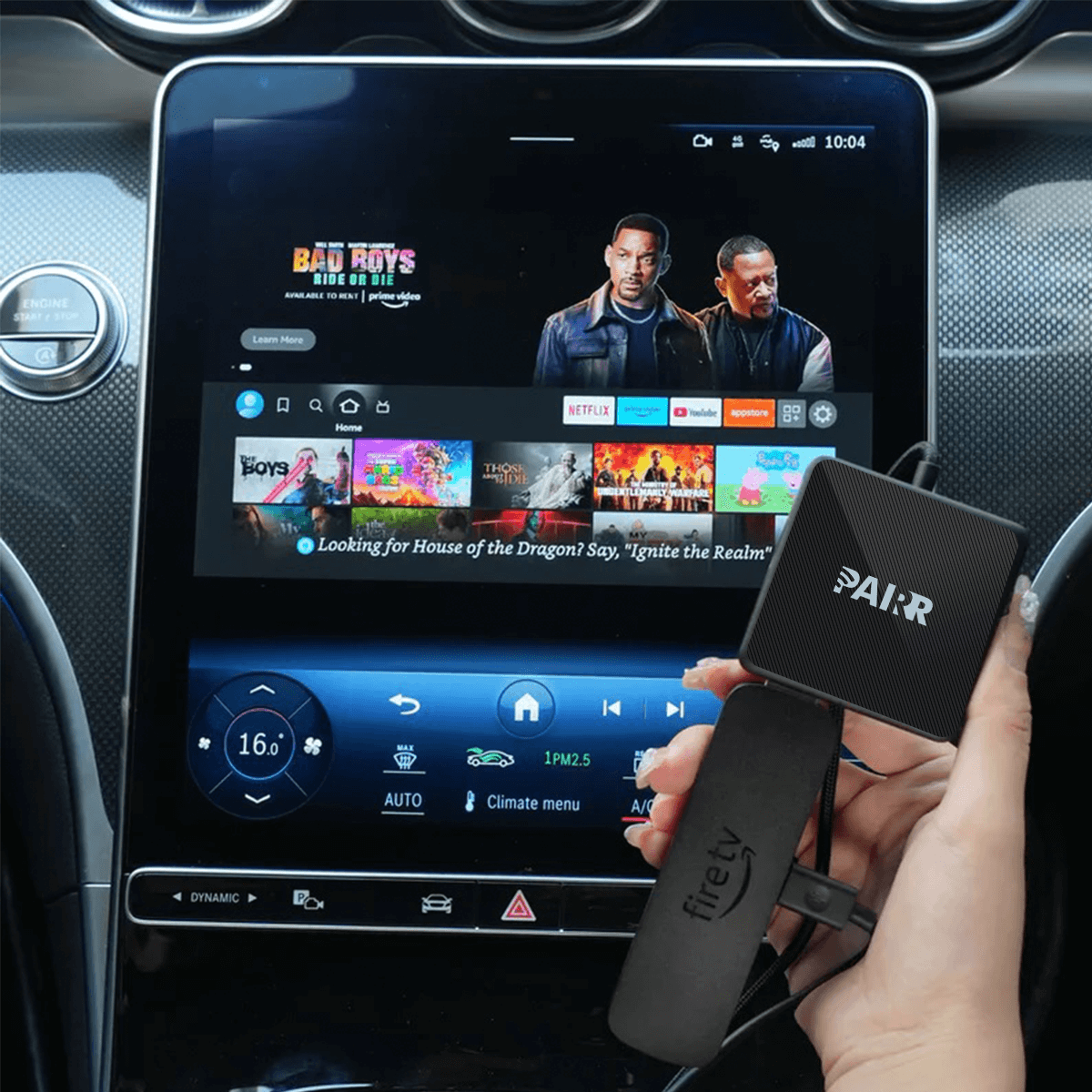 GetPairr TV-HDMI Multimedia Wireless CarPlay/Android Auto Adapter