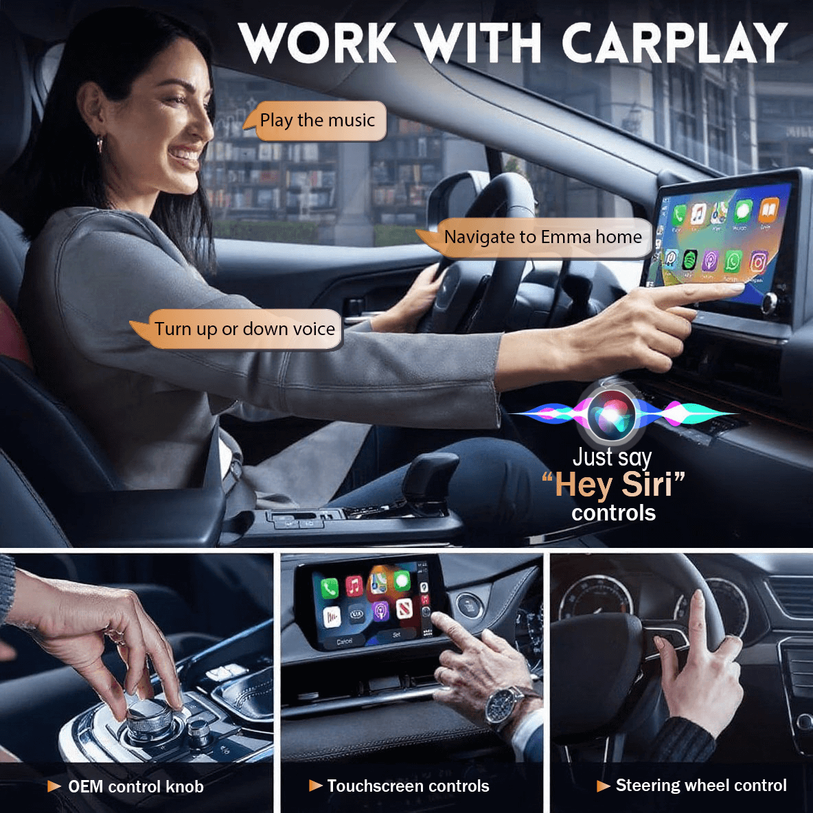 (عروض فلاش) محول GetPairr® صغير لاسلكي لـ CarPlay/Android Auto