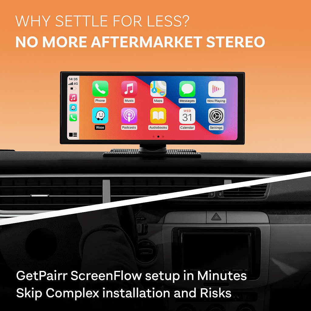 ScreenFlow Portable Car Display Screen