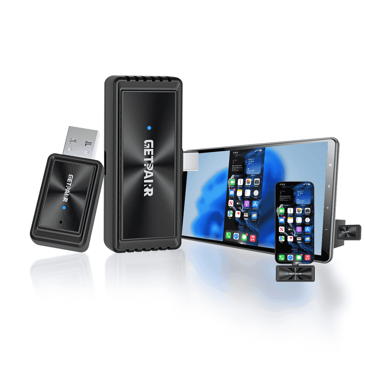 GetPairr Cast® – Wireless Full-Screen Mirroring & CarPlay Adapter GetPairr Cast® – Wireless Full-Screen Mirroring & CarPlay Adapter