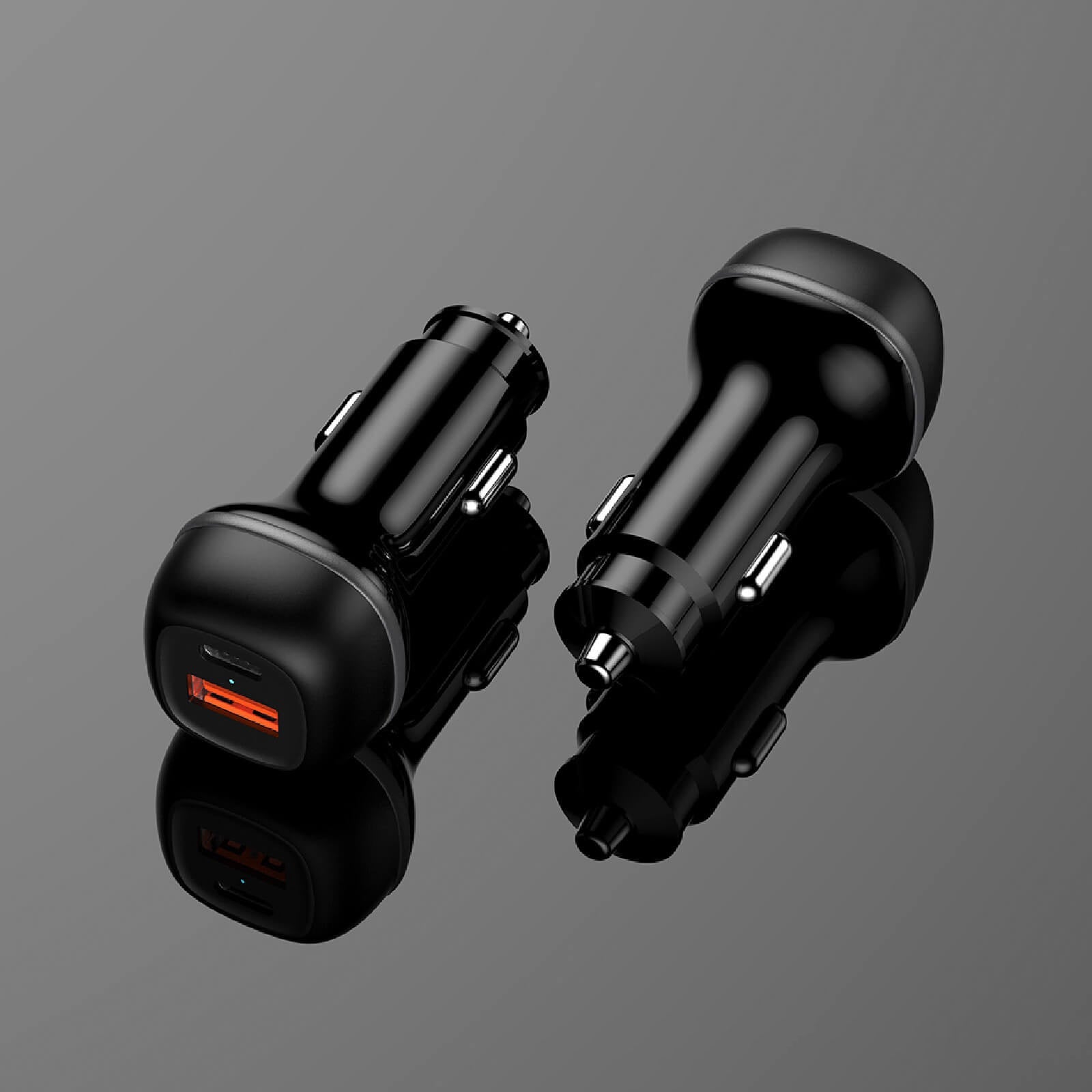 Schnelles Auto-Ladegerät Dual USB-C & USB-A