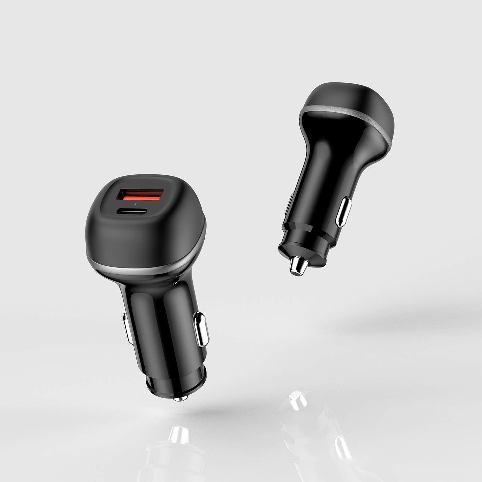 Schnelles Auto-Ladegerät Dual USB-C & USB-A