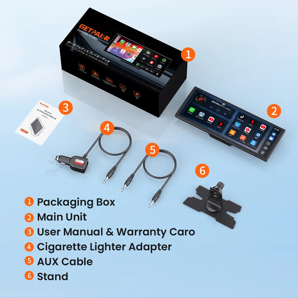 Getpairr Vista-11.4" Portable Car Screen