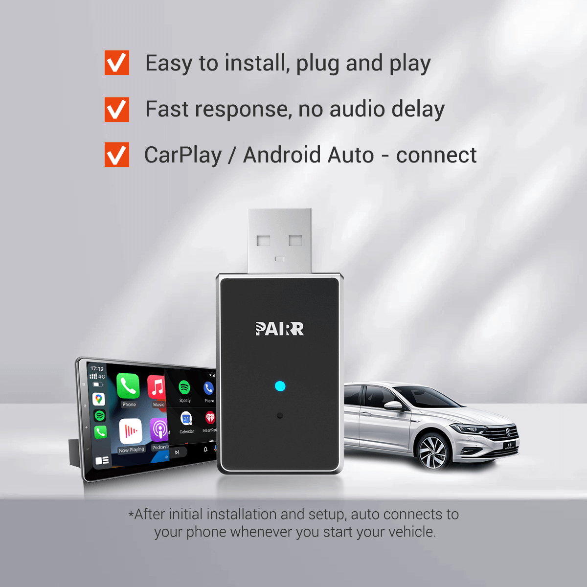 ⏳ ¡Oferta Flash de 6 Horas! ¡No te lo pierdas! 💥 Adaptador inalámbrico 2 en 1 Pairr Mini - CarPlay/Android Auto