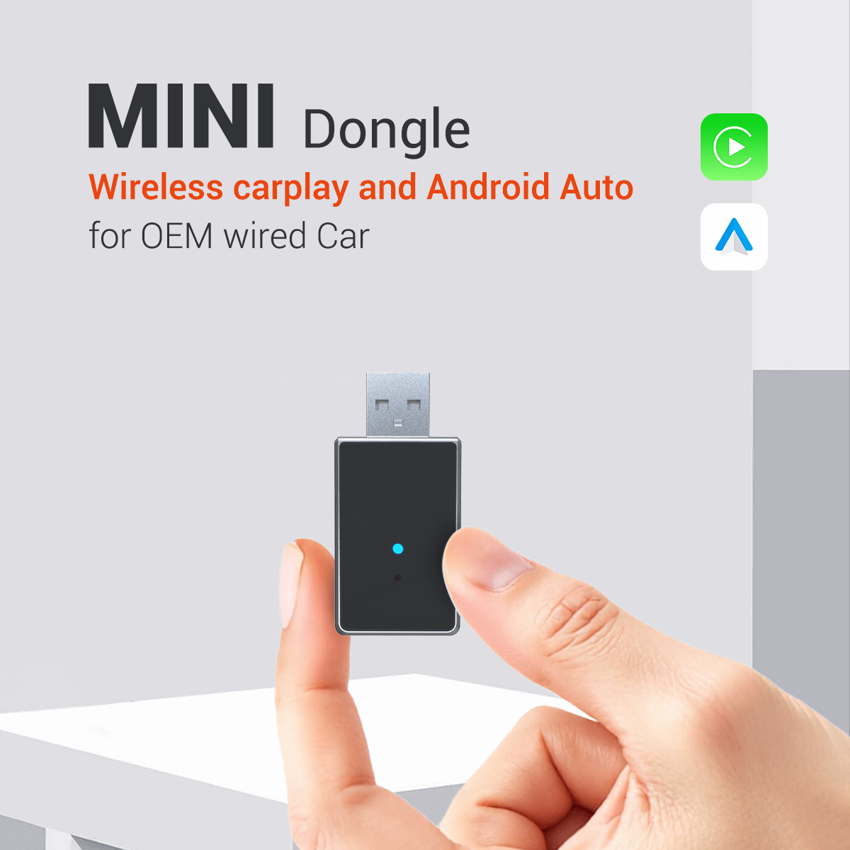 ⏳ ¡Oferta Flash de 6 Horas! ¡No te lo pierdas! 💥 Adaptador inalámbrico 2 en 1 Pairr Mini - CarPlay/Android Auto
