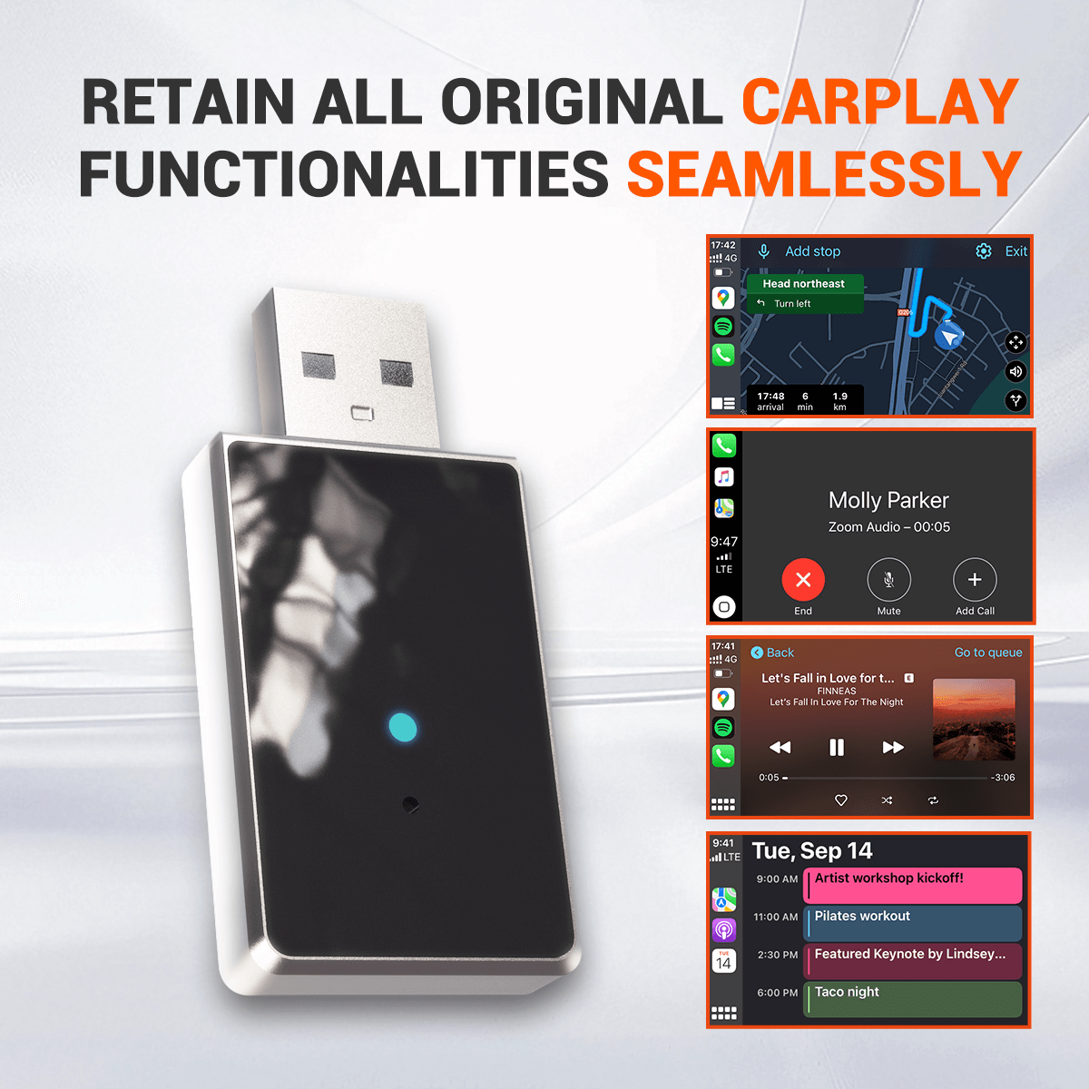 ⏳ ¡Oferta Flash de 6 Horas! ¡No te lo pierdas! 💥 Adaptador inalámbrico 2 en 1 Pairr Mini - CarPlay/Android Auto
