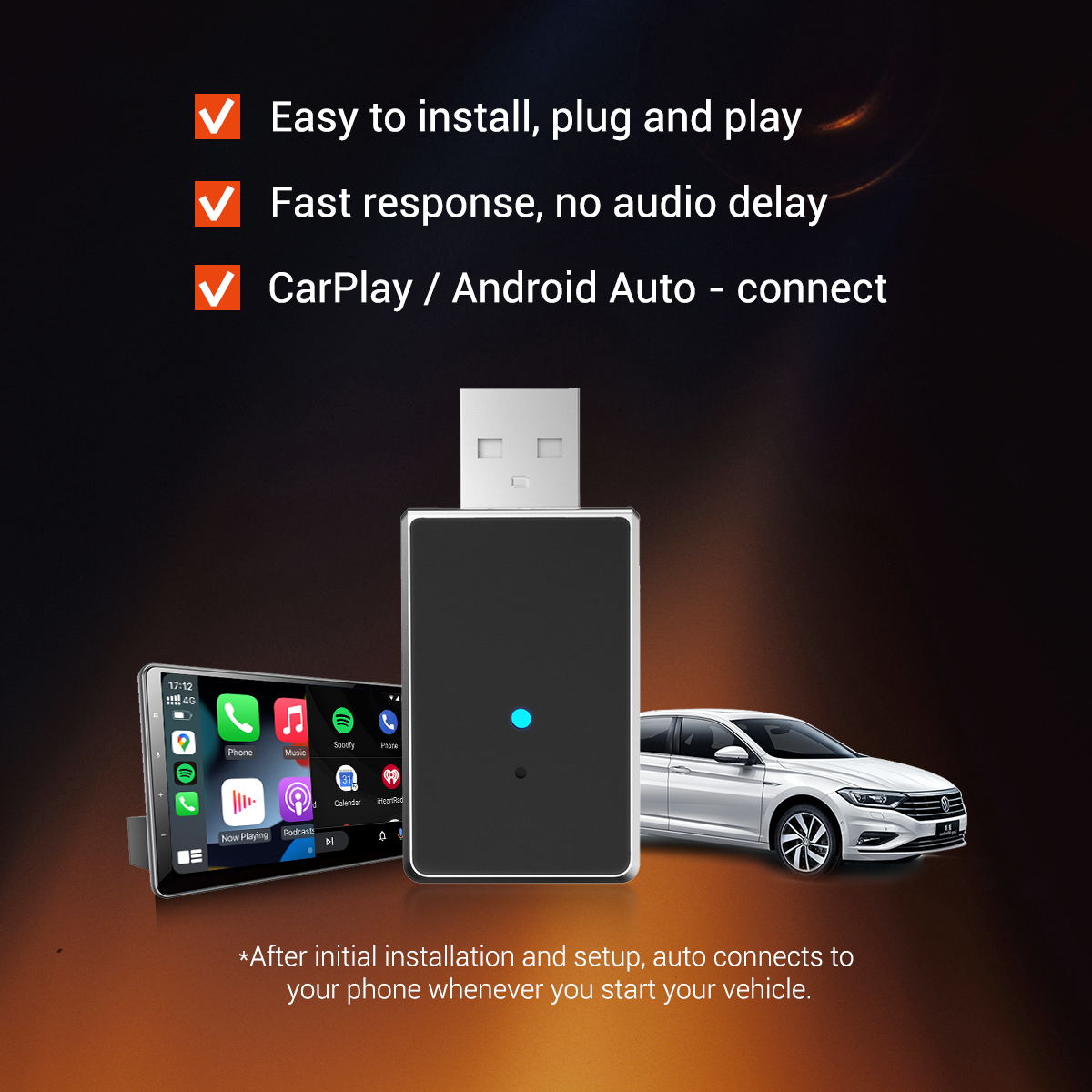 ⏳ 6-Uur Flash Deal! Mis het niet! 💥 Pairr Mini- CarPlay/Android Auto 2 in 1 draadloze adapter