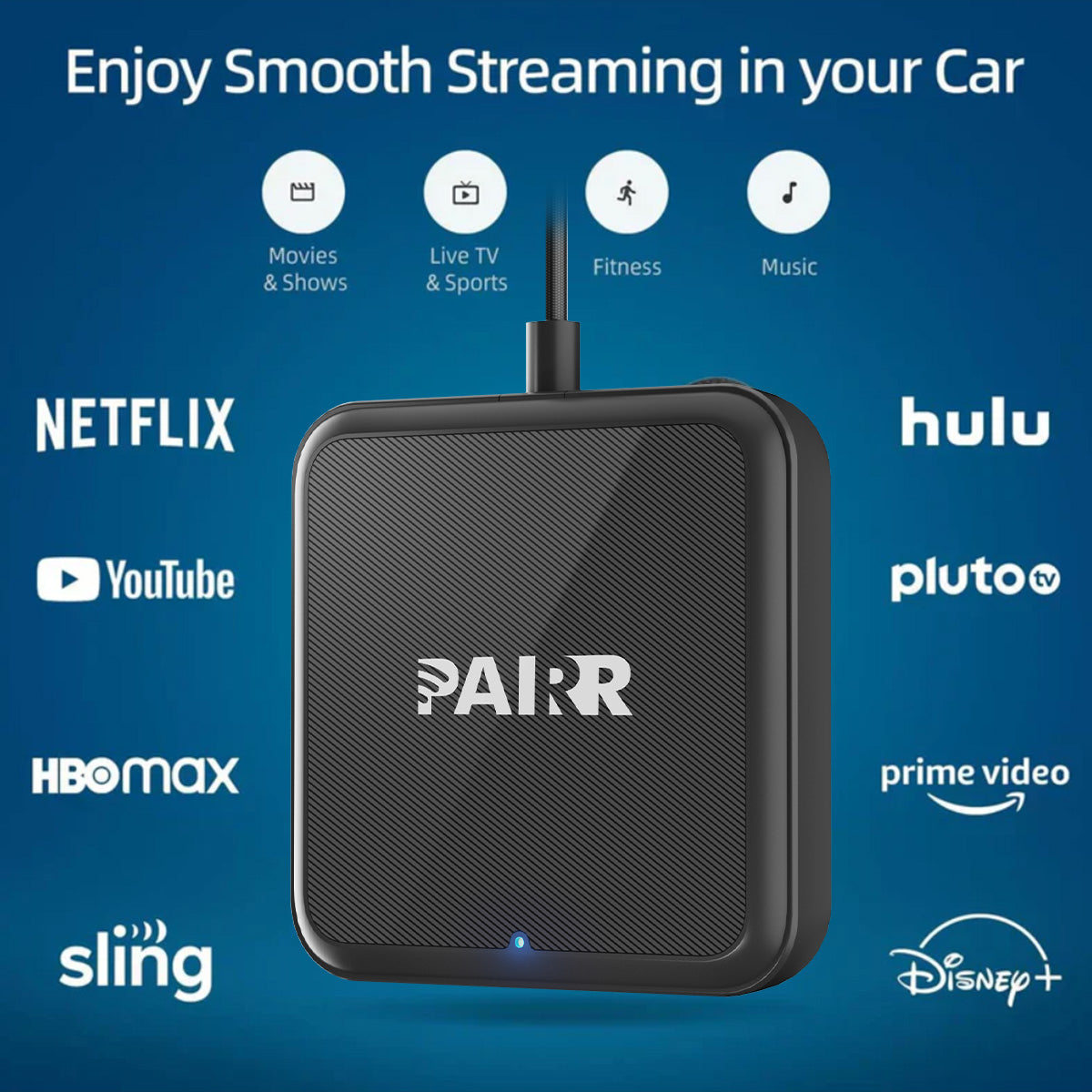 【NOUVEAU】Adaptateur Pairr TV-HDMI Multimédia sans Fil CarPlay/Android Auto Amélioré 2025