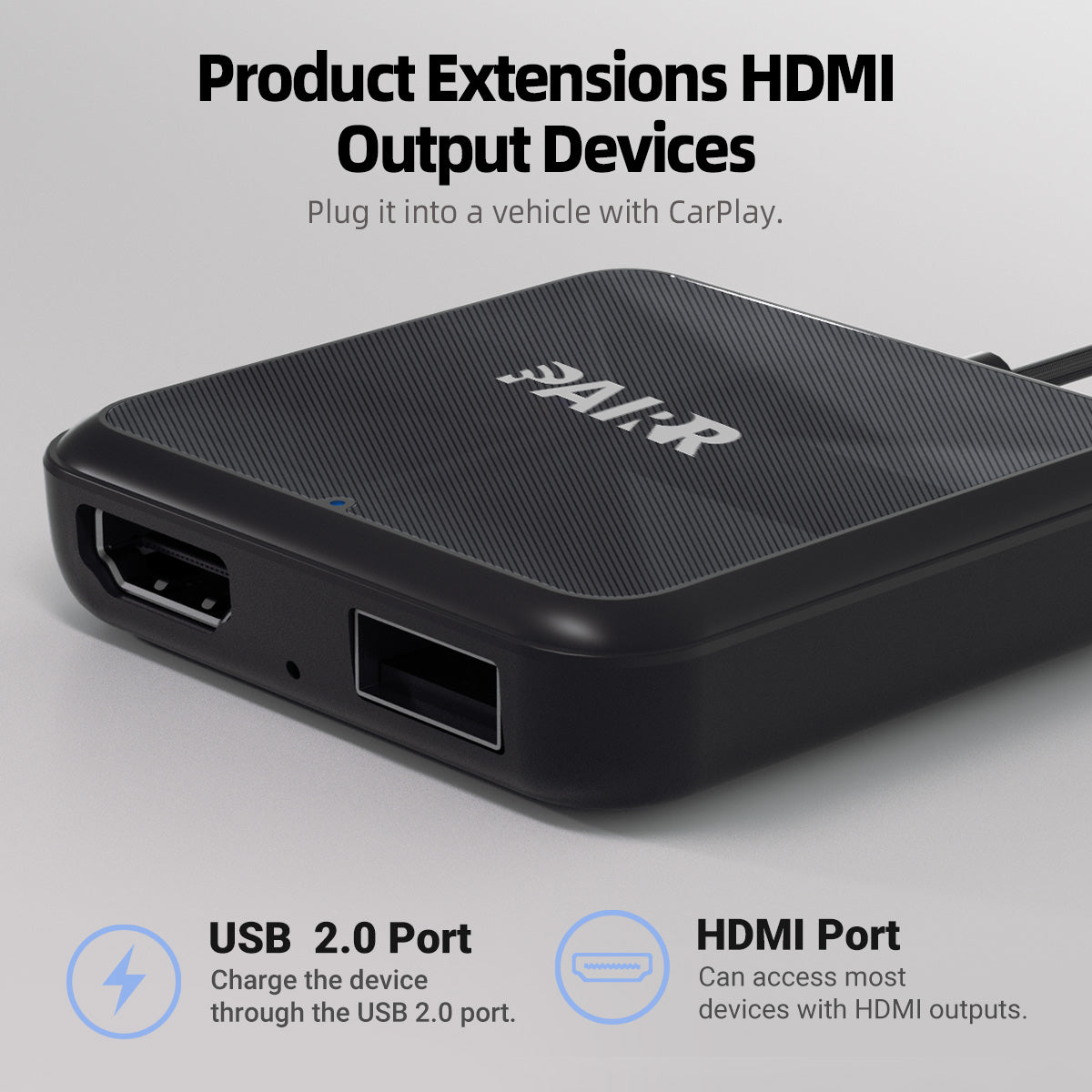 【NOUVEAU】Adaptateur Pairr TV-HDMI Multimédia sans Fil CarPlay/Android Auto Amélioré 2025