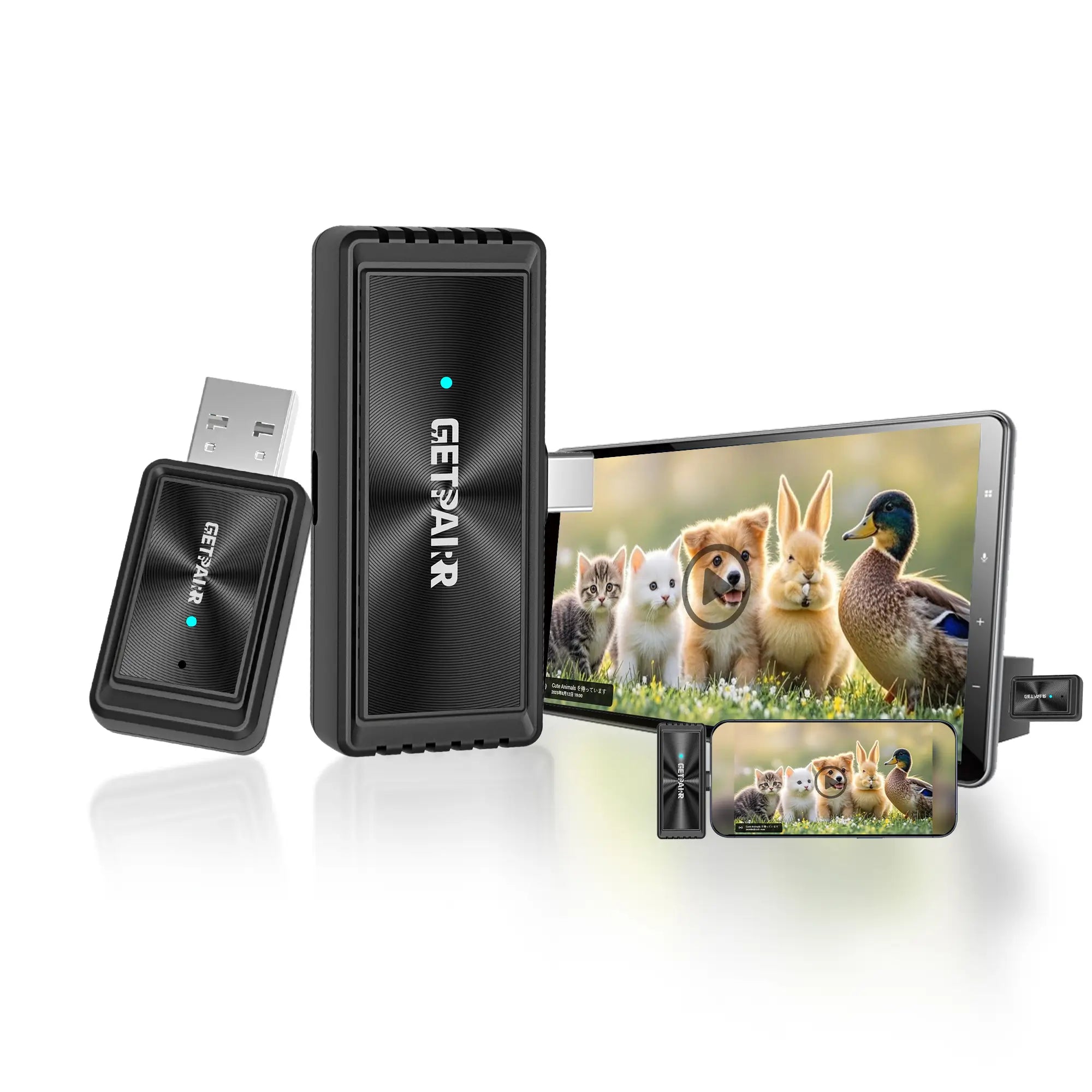 2026 جديد محسن محول كار بلاي/أندرويد أوتو لاسلكي متعدد الوسائط لتلفاز HDMI للسيارة