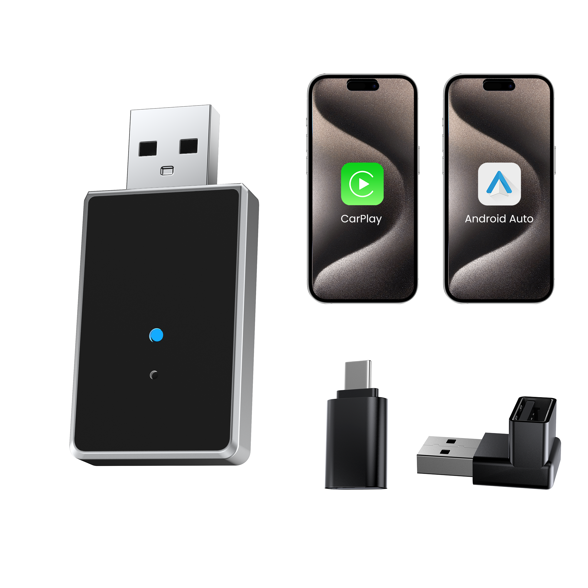 (Ofertas Flash) Adaptador inalámbrico Pairr® Mini CarPlay/Android Auto