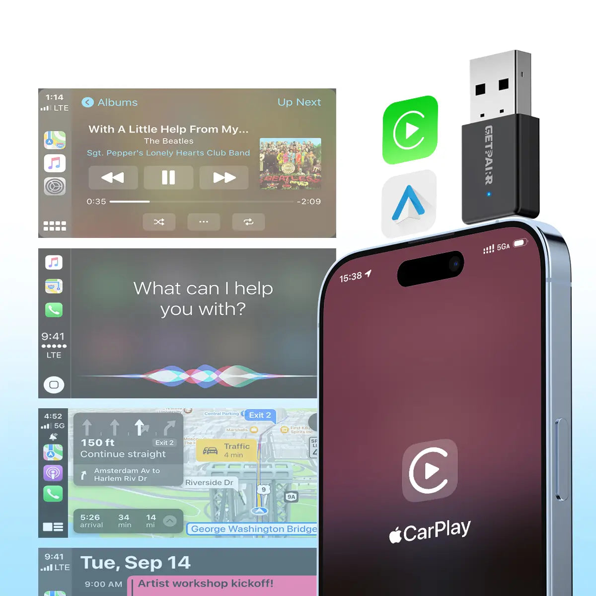 الترقية الجديدة · GetPairr™ ماجيك ألترا ميني 3.0 | محول كار بلاي اللاسلكي وأندرويد أوتو +🎁 شاحن 4 في 1 مجاني