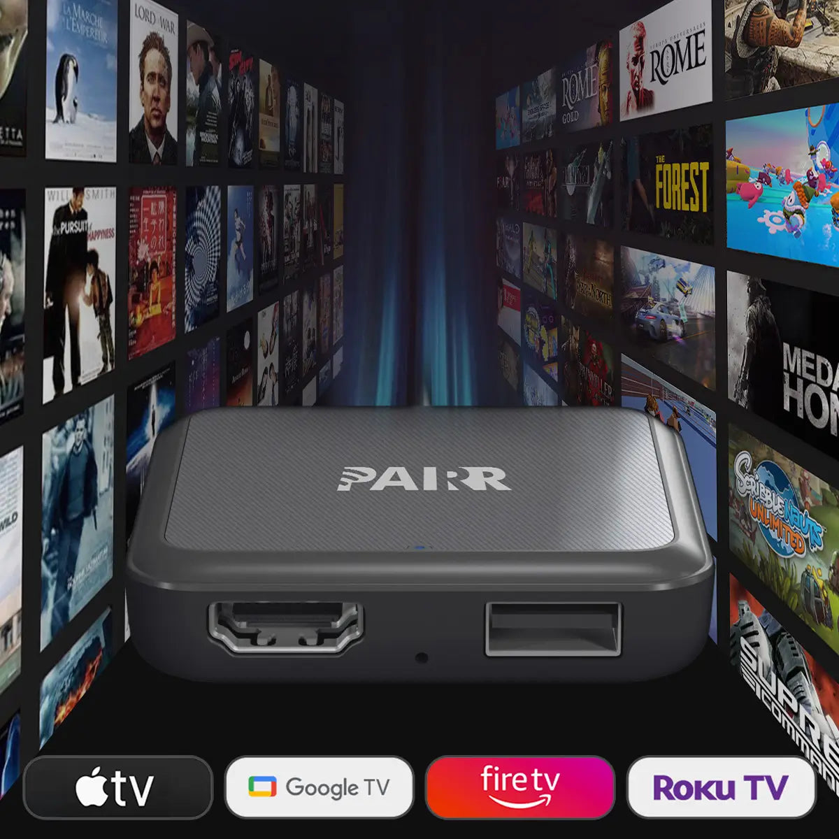 【NEW】2025 Upgraded Pairr TV-HDMI Multimedia Wireless CarPlay/Android Auto Adapter